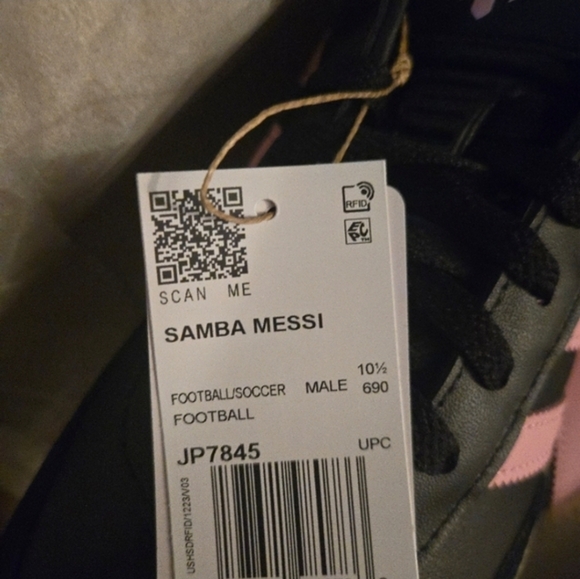 Adidas Samba Messi Men Miami CF Pink Black And Gum 032026 - Picture 8 of 9